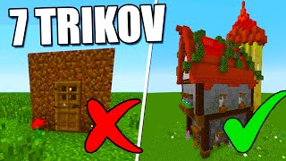 7 ULTIMÁTNYCH staviacich Tipov v Minecrafte SK/CZ