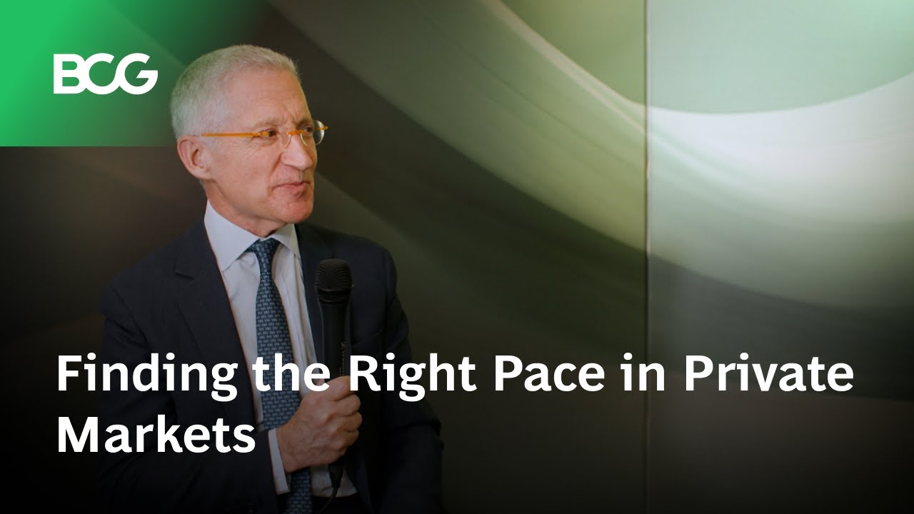 Finding the Right Pace in Private Markets - YouTube