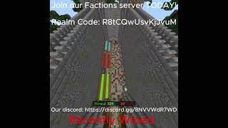Best Freshly wiped Realm #lyunaff #realm #realmcode #skygen #fun #factionserver #factions #minecraft