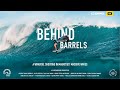 Behind barrels  a wingfoil shooting in mauritius massive waves