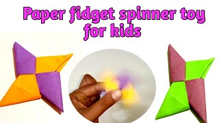 Fidget spinner// how to make paper fidget spinner // paper craft ideas
