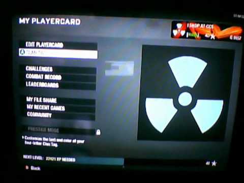 how to get colored clan tag in black ops 2