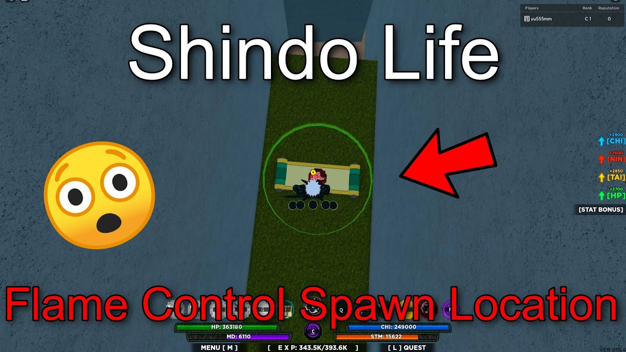 flame control 4 CODEs EMBER Spawn Location UPDATE [SHindo LIFE