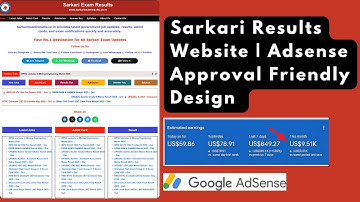 Sarkari Results Website Design | News & Job Updates Site | Adsense Friendly Design | Live Demo