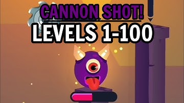 Cannon Shot! - All Levels (1-100) | 3 Stars Walkthrough