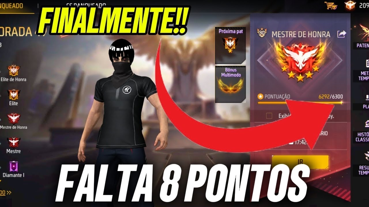 PEGUEI ELITE NA RANQUEADA DO FREE FIRE