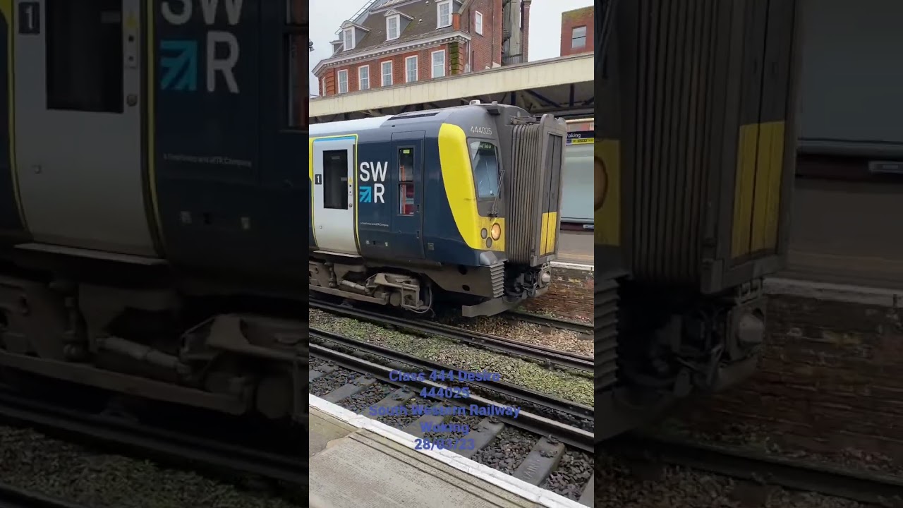 Class 444 Desiro - 444025 Departs Woking with its Iconic Motor Sound!