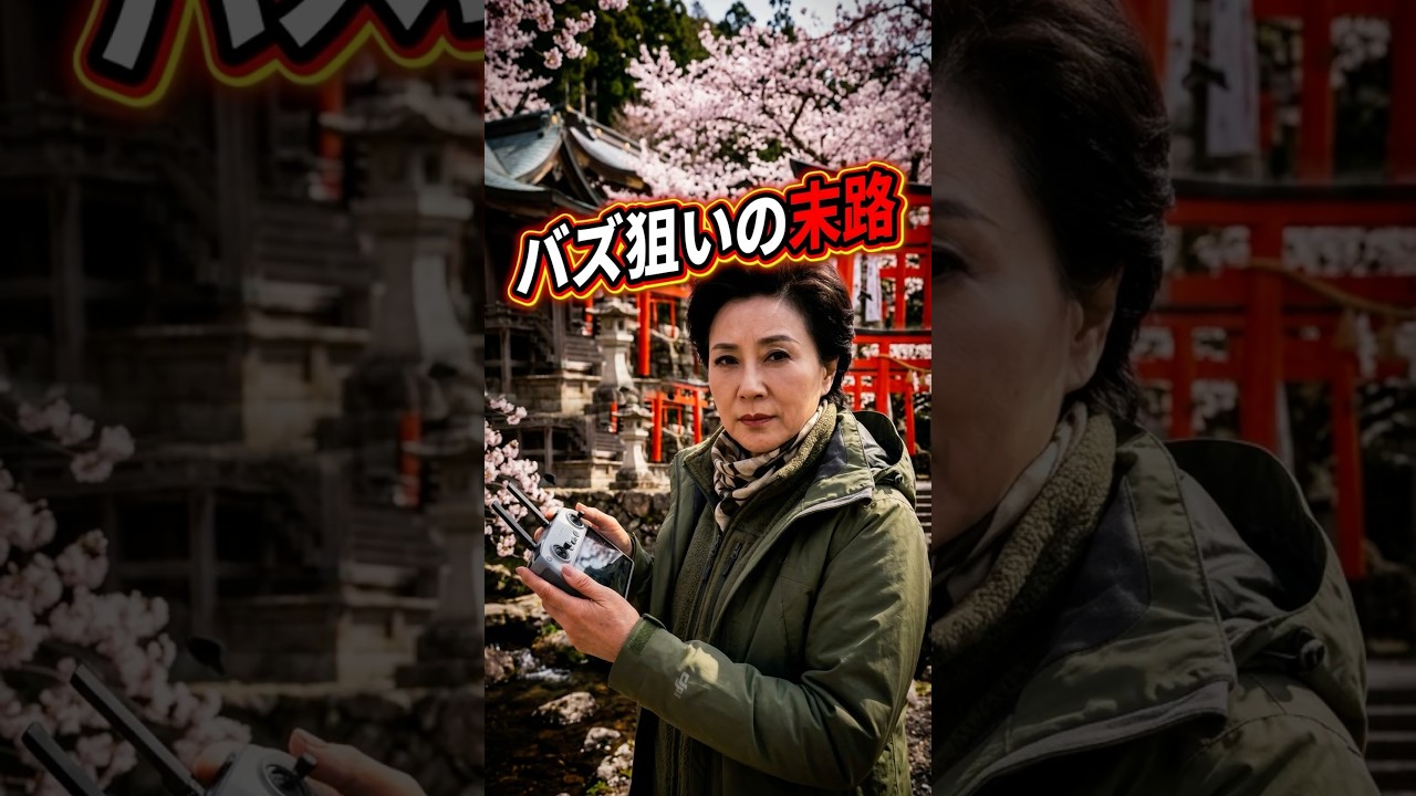 神社でドローンをする外国人観光客　#スカッとする話　#ジョーク
