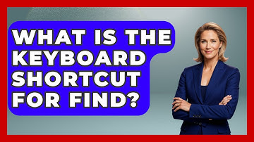 What Is The Keyboard Shortcut For Find? - The Time Management Pro