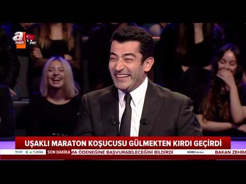 Kim Milyoner Olmak İster'de Kenan İmirzalıoğlu'nu kahkahaya boğan Uşaklı maratoncu!