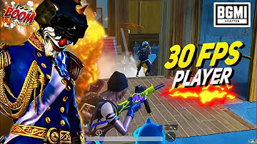 30 Fps Revealed 🦍🦁 [ Fastest 40 FPS Player ] | Intense 1v4 Clutches | BGMI