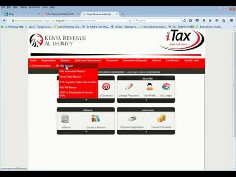 ITAX KRA KENYA  FILLING RETURNS USING P9 FORM PART1