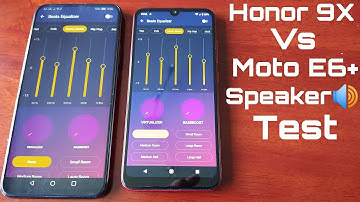Honor 9X VS Motorola Moto E6 Plus Speaker Sound Quality Test WHICH IS LOUDEST??
