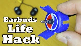 Earbuds holder lifehack,never tangle made from pepsi cap. simple steps
are showen how you can make for your any soda or pep...