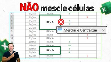 Mesclar Células no Excel... NÃO Faça Isso!! Exemplos Práticos e Planilha Grátis