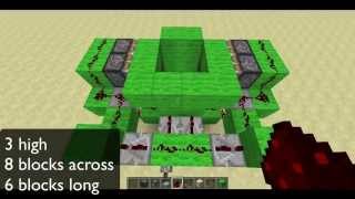 Very compact 2x2 piston floor door