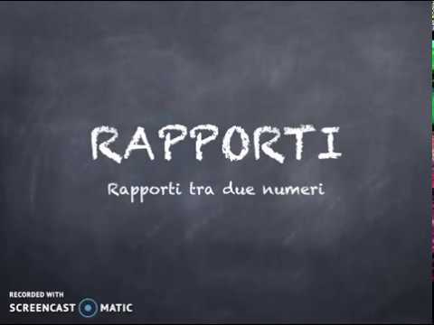 Video: Come Trovare Il Rapporto