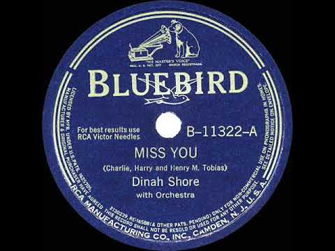 Dinah Shore Miss You Lyrics Lyrics Com