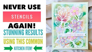 Make your own stencils with this common kitchen item!!
