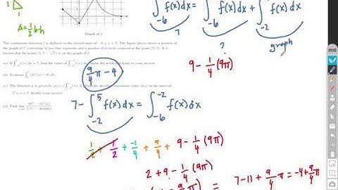 AP Calculus AB Practice Exam Free Response Question 3 Solution