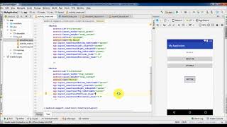 solve android studio button position problems with two ways because tools class not work