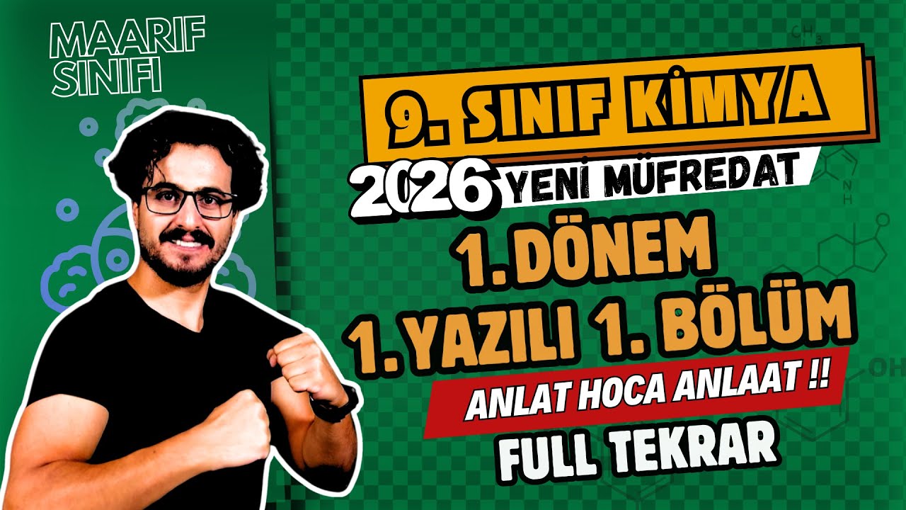 9. Sınıf | 1. Dönem 1. Yazılı | Anlat Hoca Anlat | Full Tekrar