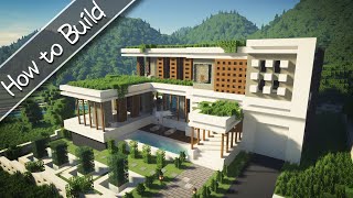 [OSHACRA] Part99 How to build Luxury modern house / おしゃクラ 豪華なモダンハウスの作り方