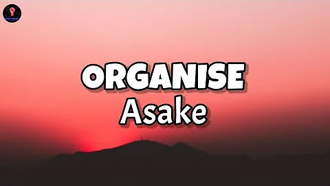 Asake - ORGANISE (Lyrics)