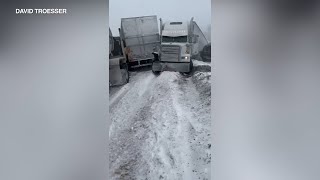 100-car pile-up on Interstate 39 near El Paso, Illinois | ABC7 Chicago