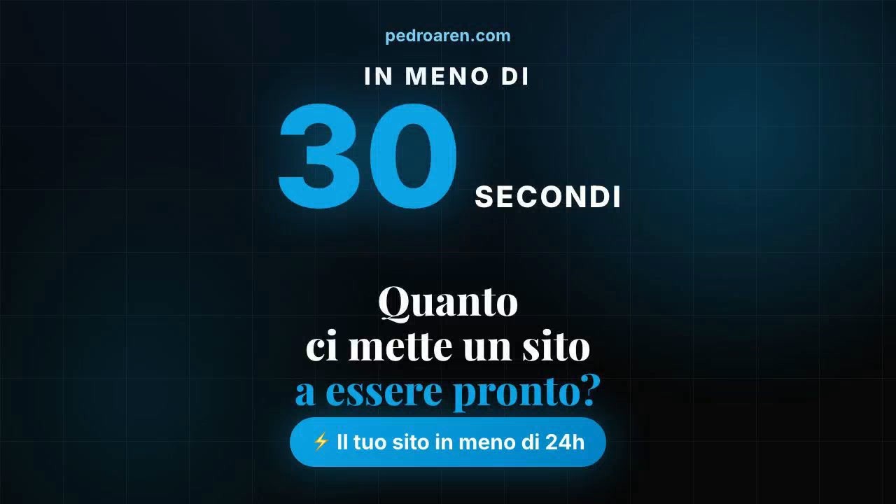 Quanto tempo ci vuole davvero per fare un sito web?