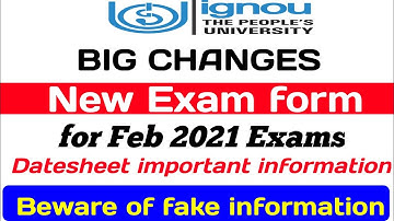 BIG CHANGE || New Exam Form for February 2021 Exams || DateSheet information By STUDY ZONE