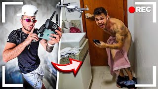 ESPIONEI O GUSTAVO TUBARÃO CAGAN0 COM O DRONE 💩 !!!!! 😂😂