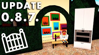 Bloxburg Update: Fence Gates & Built-in Ovens!! • Roblox • 0.8.7.