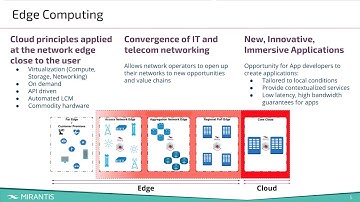 Edge Computing: A Unified Infrastructure for All the Different Pieces