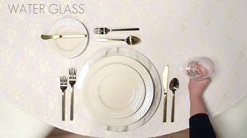 How To Set A Proper Formal Table Setting
