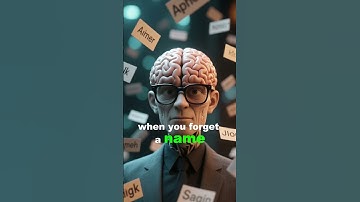 Why we forget names so fast