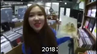 Rosé never changed in 2018,2023🥺💚🤏🏻