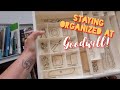 Staying Organized at Goodwill! - Shop Along With Me - Goodwill Thrift Store