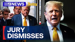 Jury of Donald Trump's hush money trial dismissed for the day | 9 News Australia