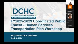 Coordinated Public Transit – Human Services Plan Workshop