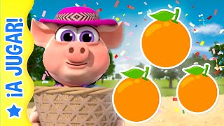 ¿Cuántas Frutas Recolectarán Nuestros Amigos? Juguemos y Bailemos en la Granja! | A Jugar screenshot 2