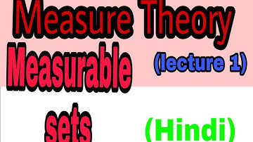 | Measure theory | measure theory in hindi