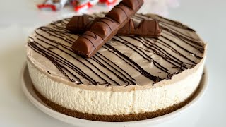 CREAMY CHEESECAKE KINDER BUENO !!! WITHOUT COOKING WITHOUT GELATIN! A DELIGHT!
