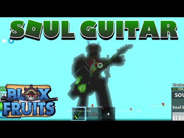 Soul guitar showcase#roblox #bloxfruits #tiktok