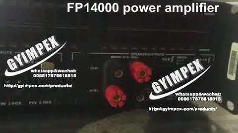 fp14000 power amplifier with grey panel