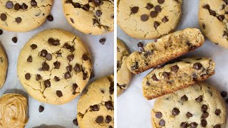 Soft and Chewy Peanut Butter Chocolate Chip Cookies | SweetTreats