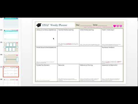 How To Plan Each Day In EYLF Using This Open Template