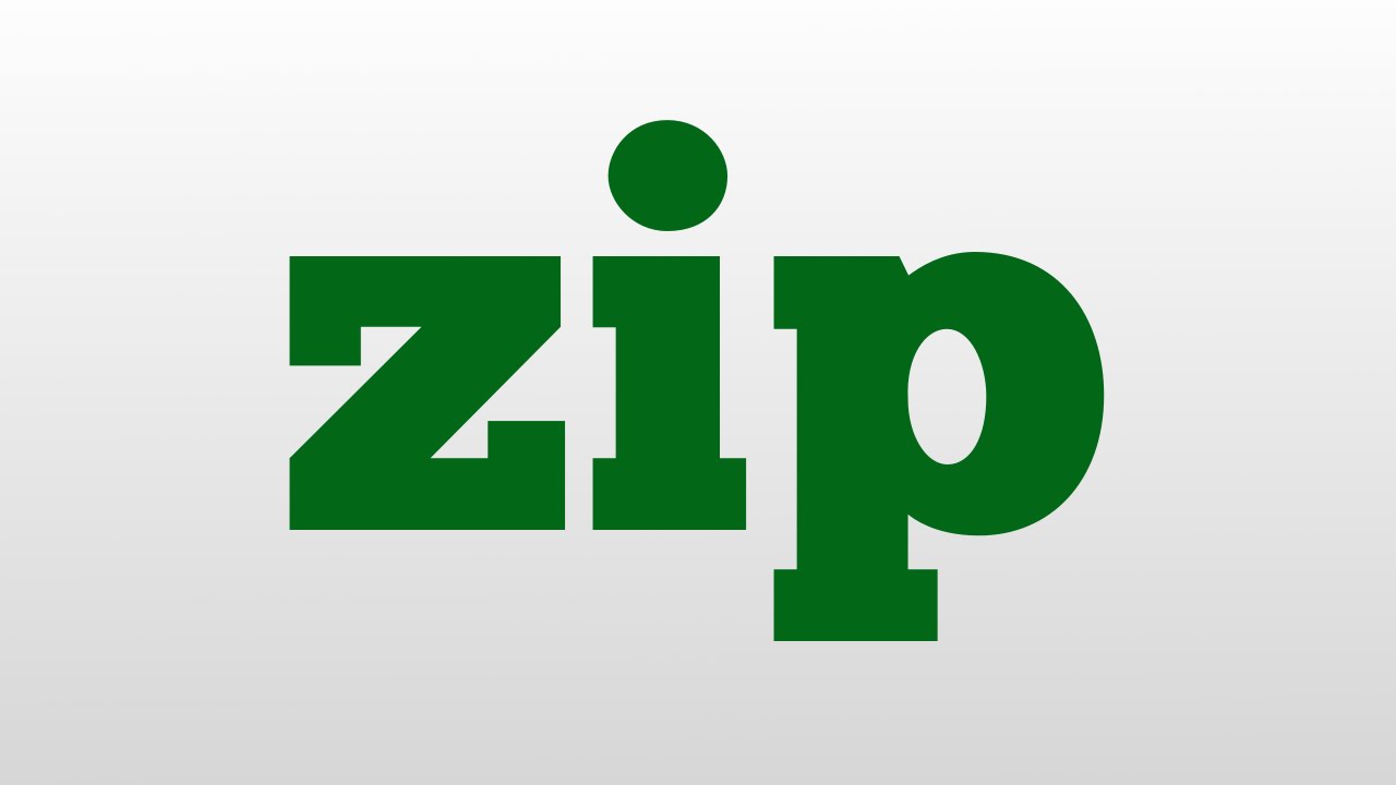 zip meaning and pronunciation - YouTube