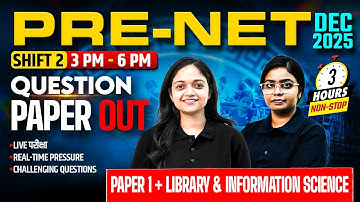 UGC PRE NET Dec Exam 2025 | UGC NET Paper 1 & Library & Information Science Question Paper |UGC NET