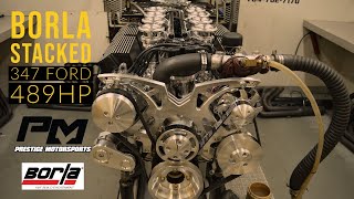 Famous Peter's Borla Stacked 347 Small Block Ford on the Dyno at Prestige - 489HP Wealth